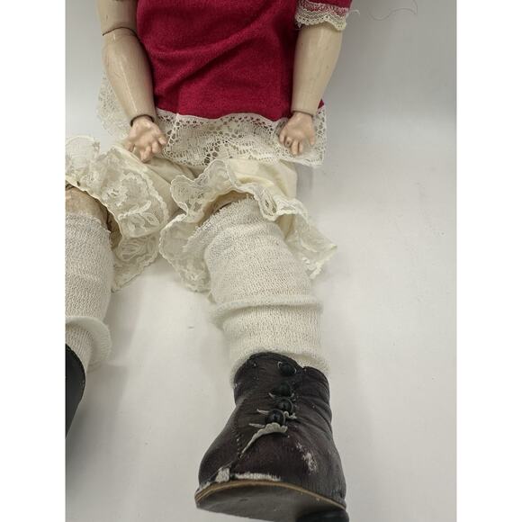 Antique German Bisque 25” Armand Marseille 390 A 5 M Doll Blue Eyes Read - Picture 4 of 7